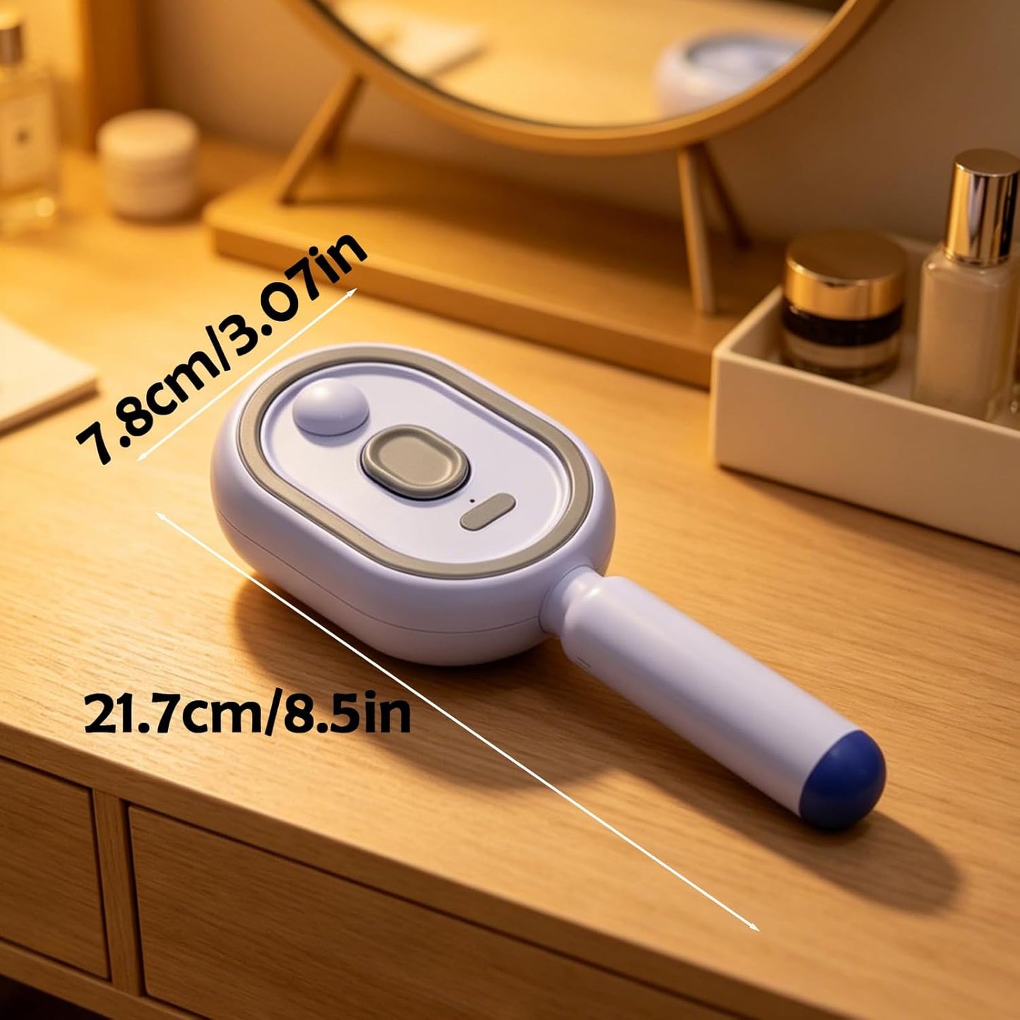 2026 New Electric Steam Brush, Electric Steam Brushs for Hair, Rechargeable Steam Hair Straightener with Water Spray, Detangling Steam Brush for Reduce Frizz, Nourishes Hairs (Beige)