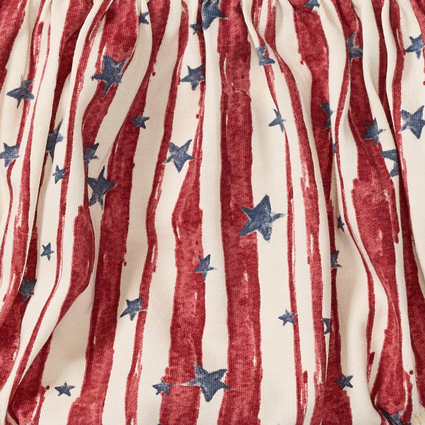 Stars & Stripes Baby Girl Bubble Romper
